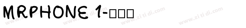 MRPHONE 1字体转换